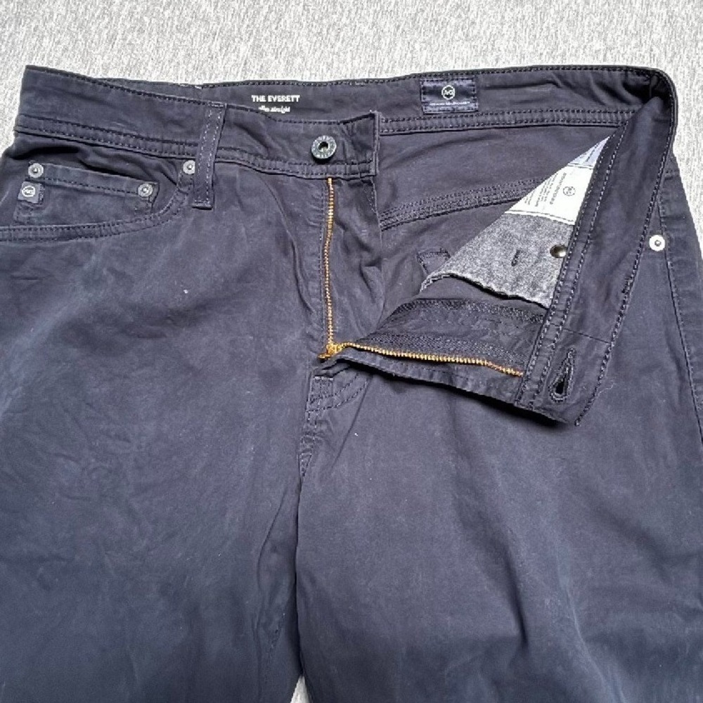 AG Adriano Goldschmied The Everett Slim Straight Pants Navy Blue 31x32 1794SUD - Picture 6 of 10